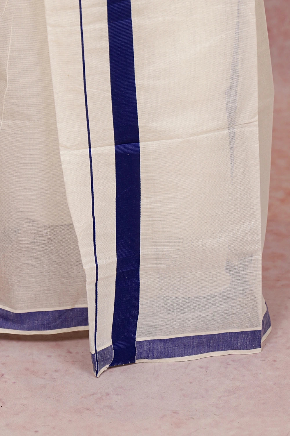 Off white Cotton Set Mundu - Seematti