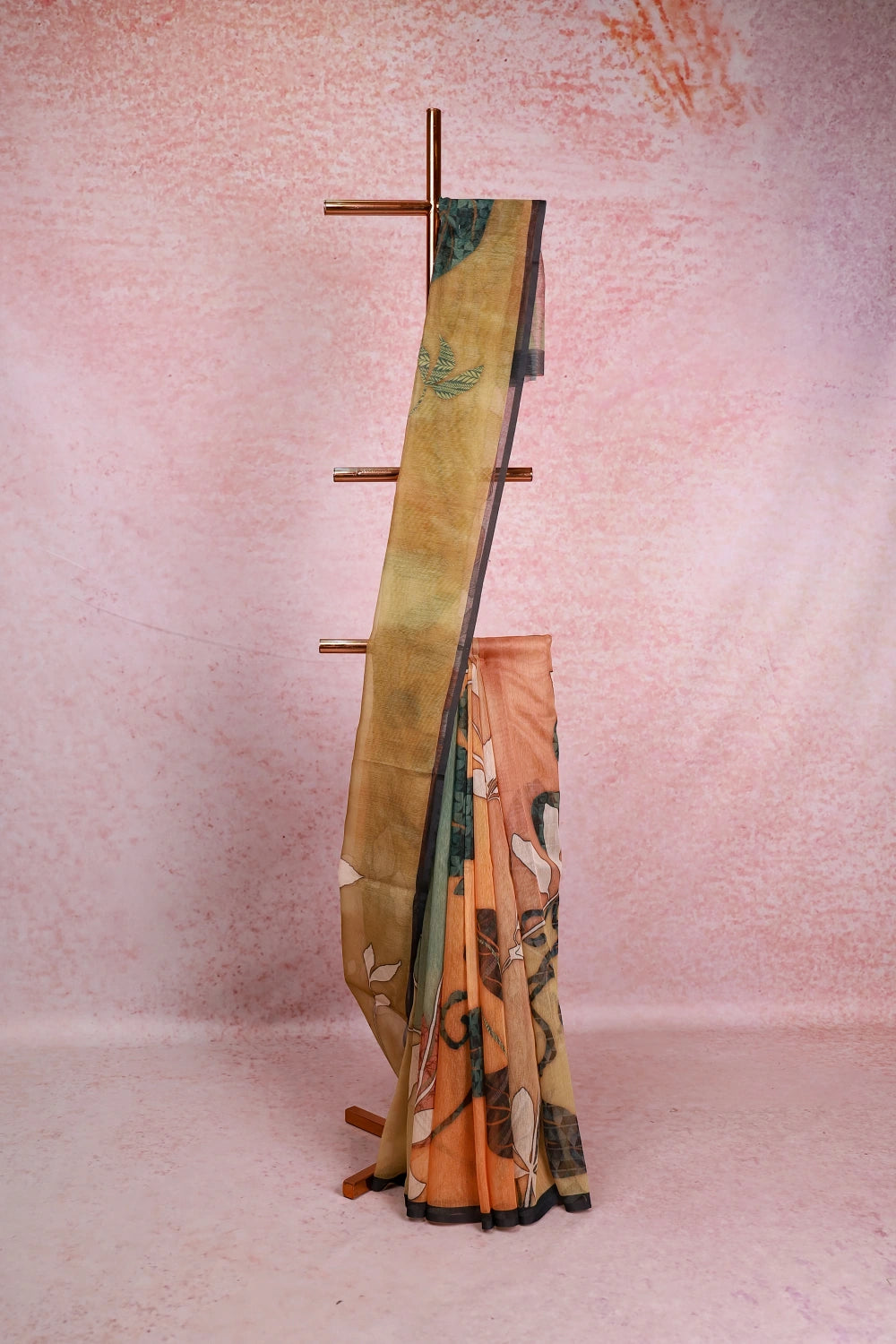 Olive Green Kota Saree