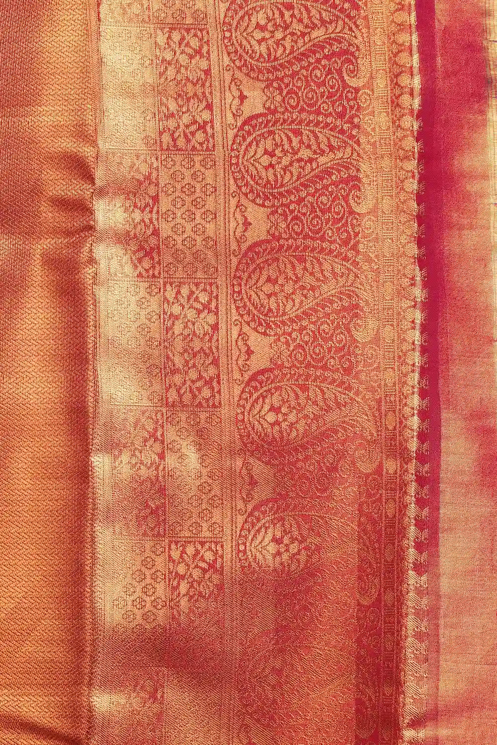 Olive Green Semi Kancheepuram Tissue  Silk Saree