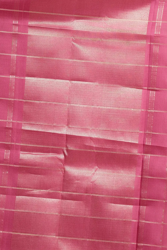 Onion Color Kancheepuram Silk Saree