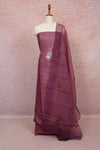Onion Color Semi Silk Stone Work Un Stitched Churidhar Material - Seematti