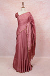 Onion Color Semi Tussar Saree - Seematti