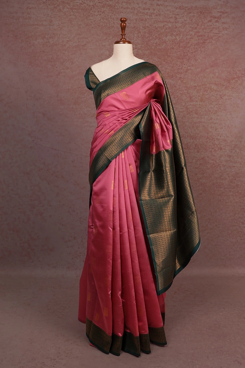 Onion Colour  Semi Silk Saree