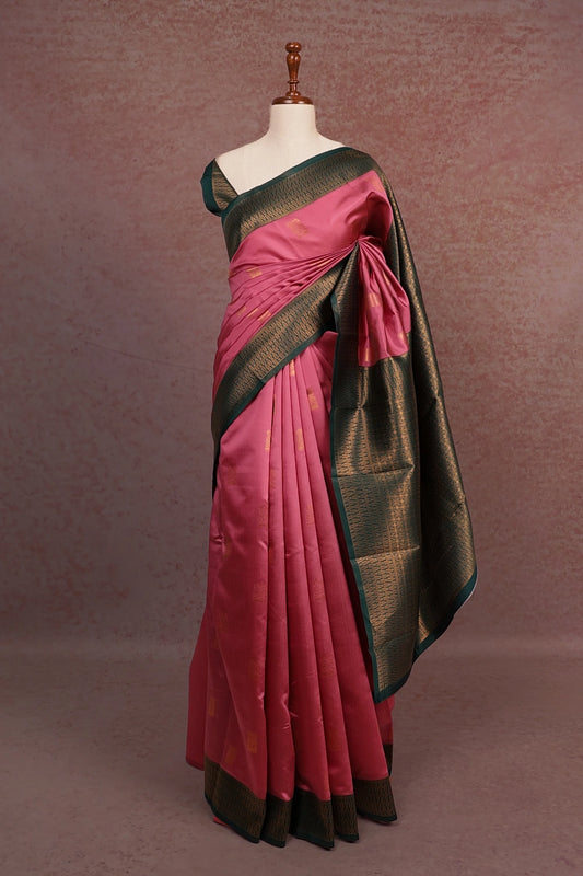 Onion Colour  Semi Silk Saree