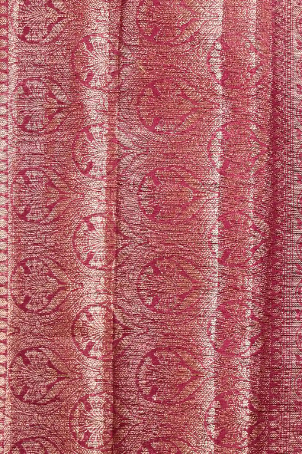 Onion Pink Semi Chanderi Saree