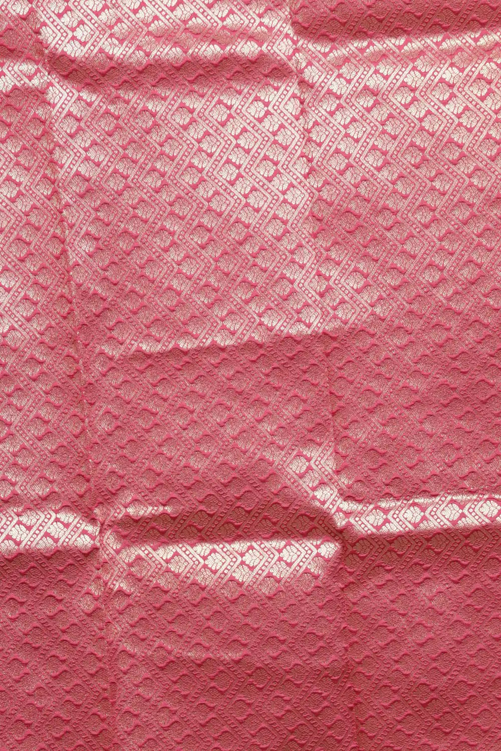Onion Pink Semi Silk Saree