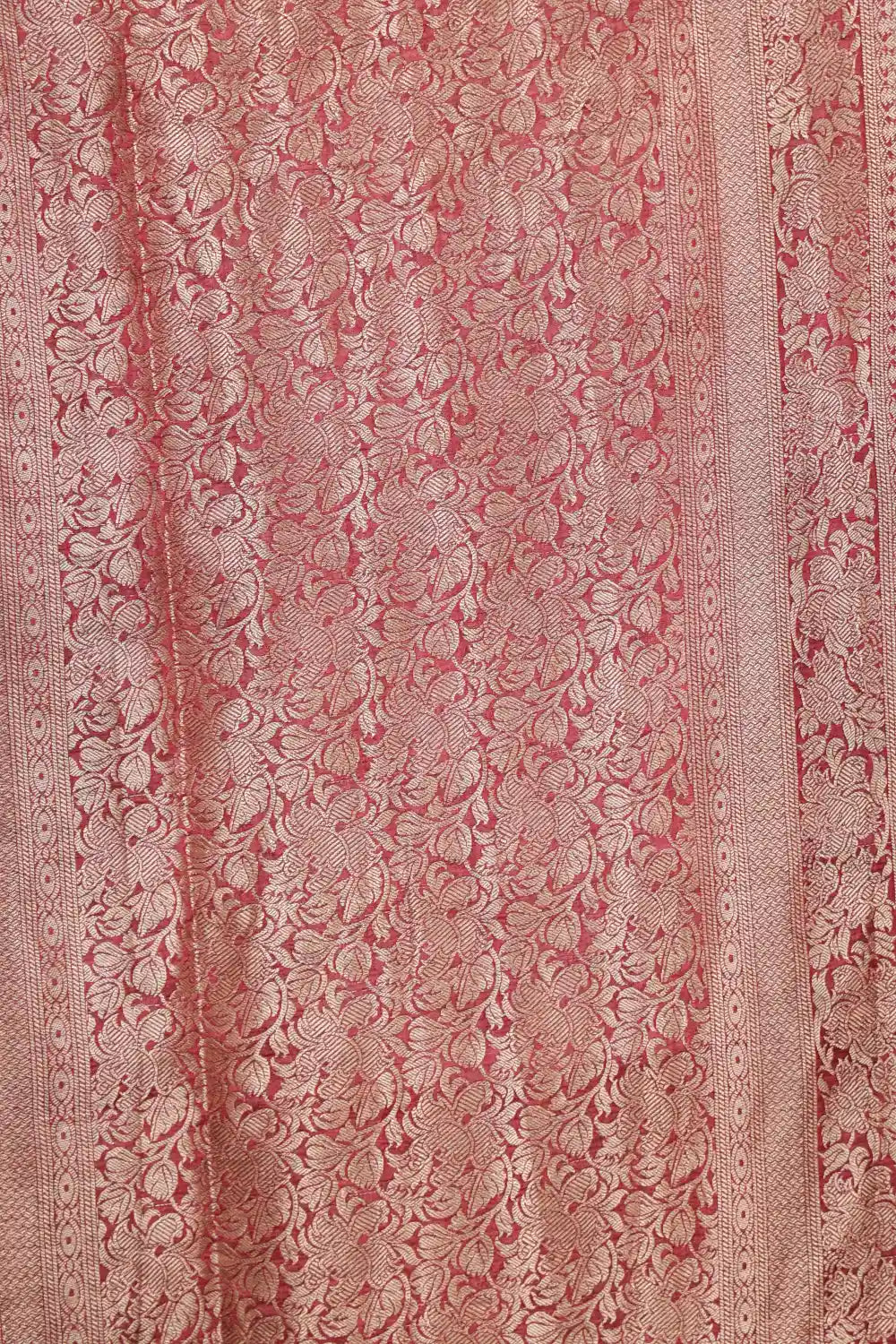 Onion Pink Semi Tussar Saree - Seematti