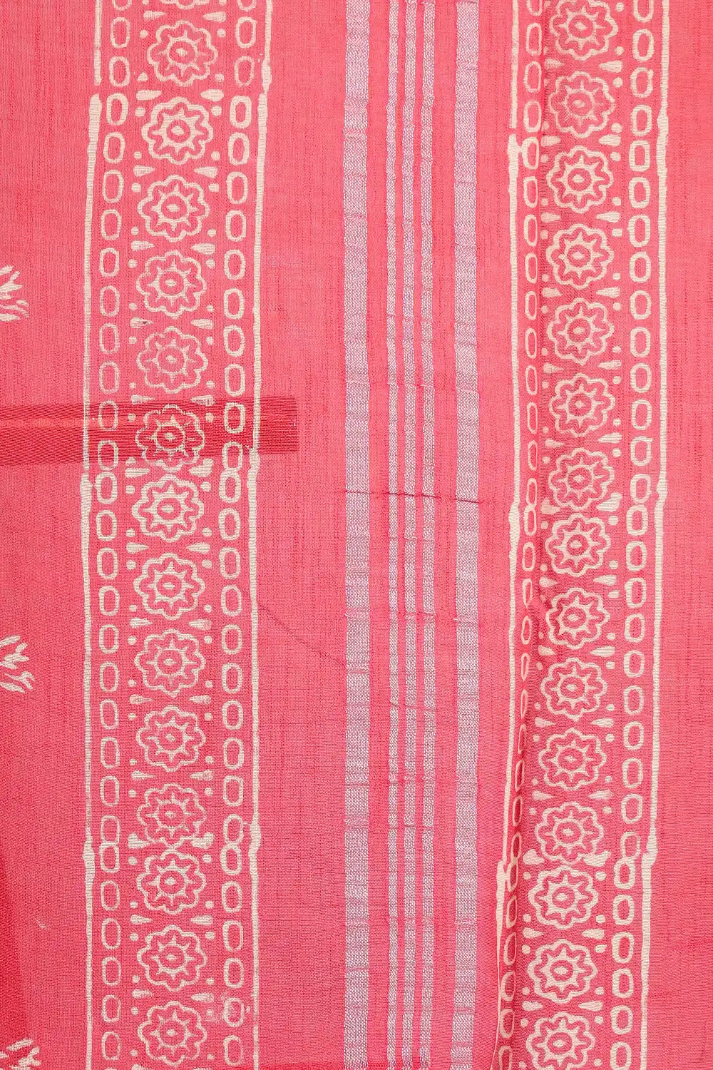 Orange Semi Linen Saree