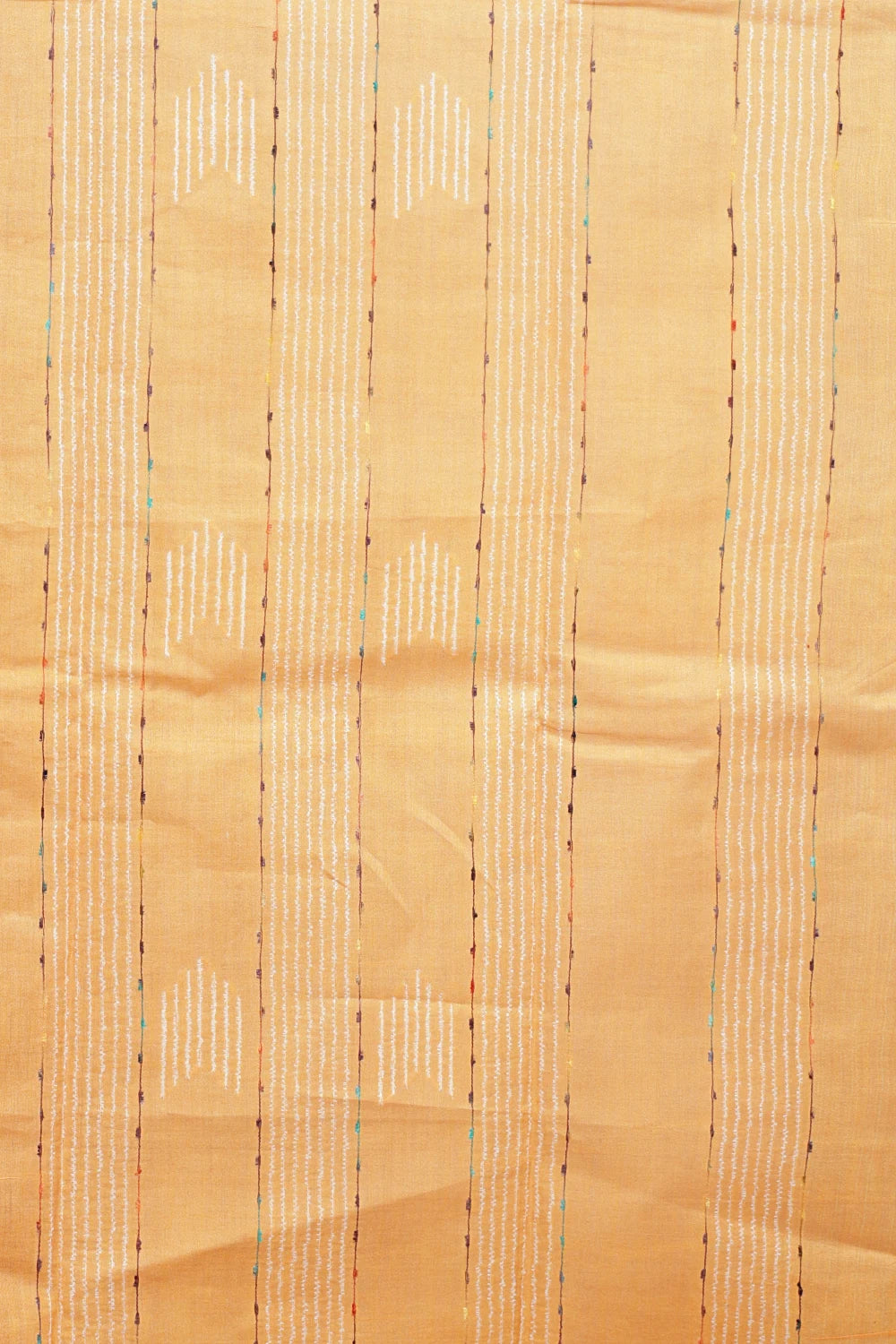 Orange Semi Tussar Saree