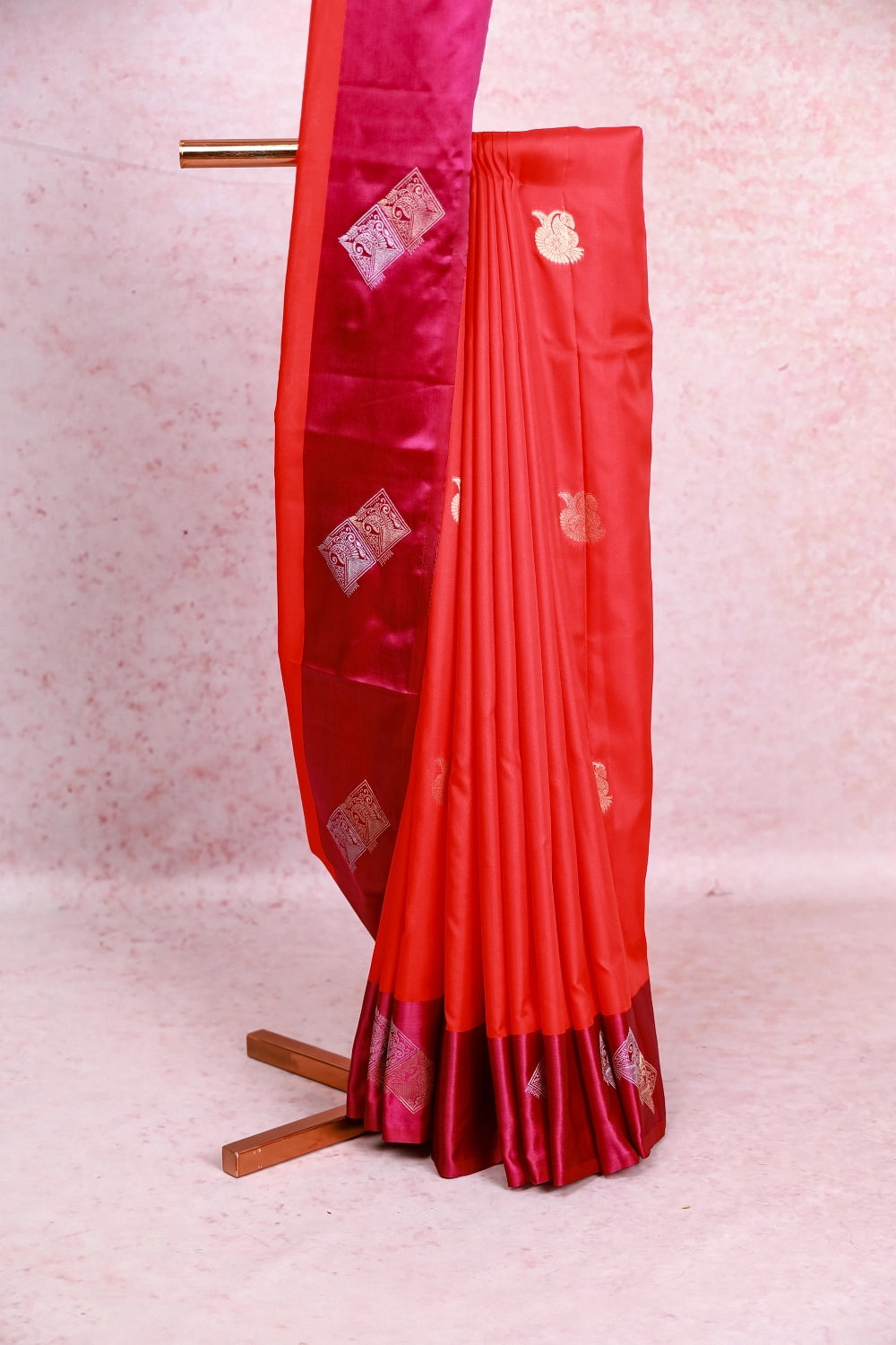 Orange Soft Silk Saree