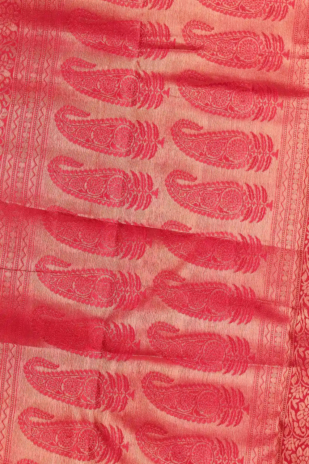 Orange Traditional Kancheepuram Soft Silk Saree