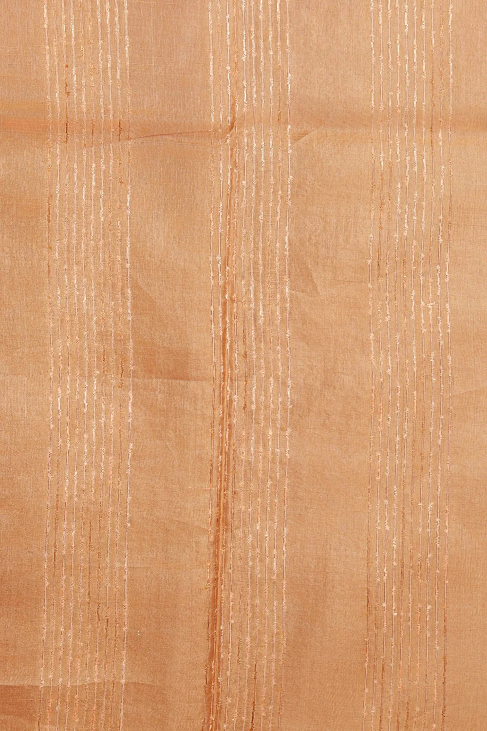 Orange Tussar Silk Saree