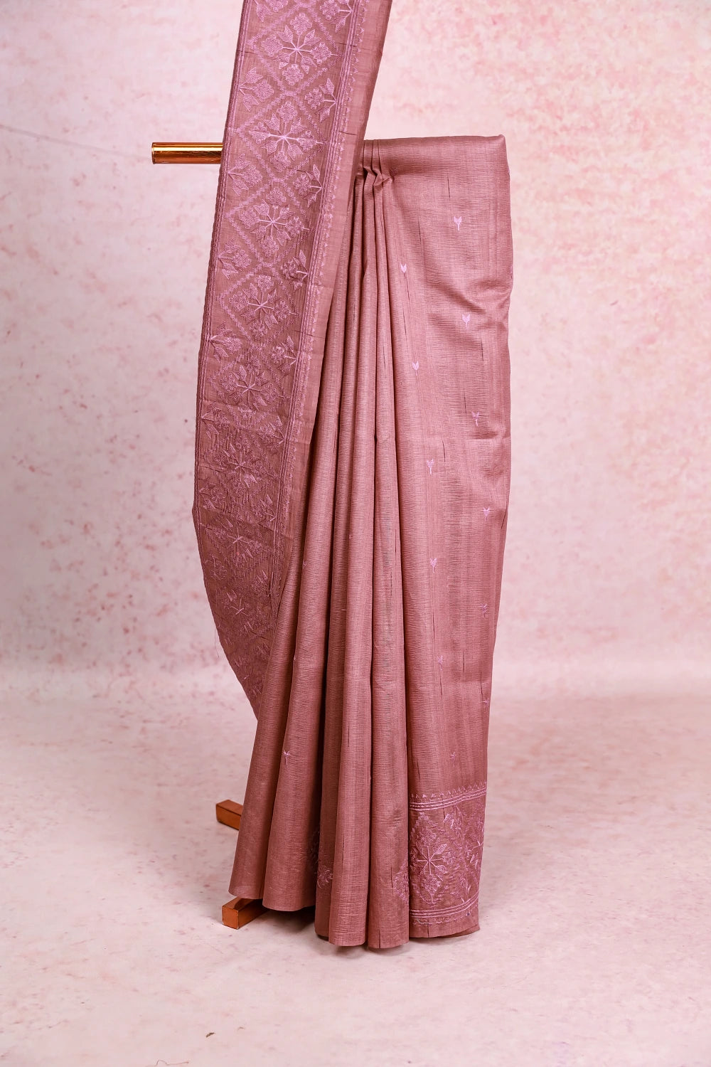 Pastel Colour Semi Tussar Saree