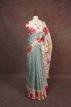 Pastel Green Silky Kota Saree