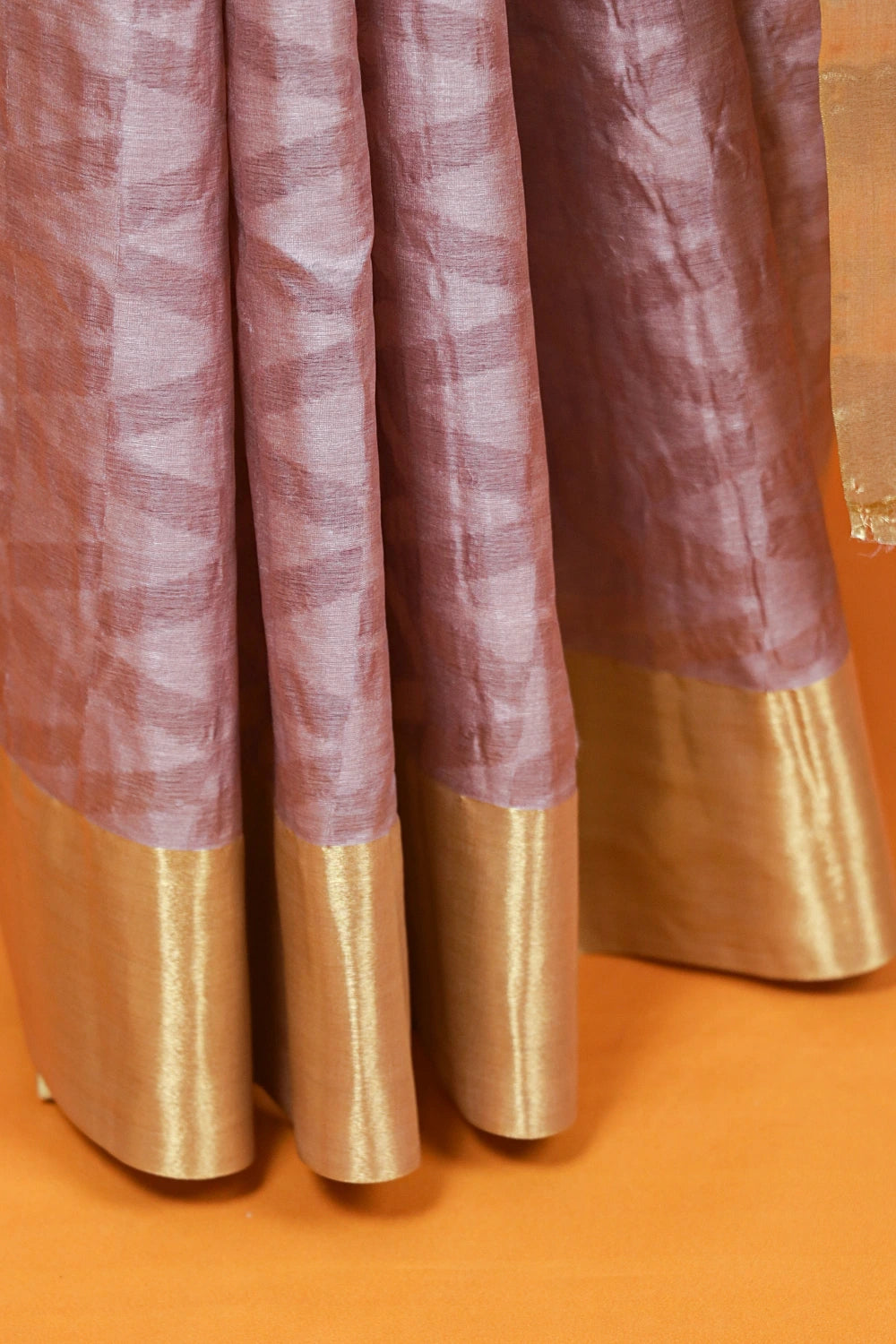 Pastel Lavender Tussar Saree - Seematti