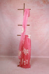 Pastel Pink Organza Saree