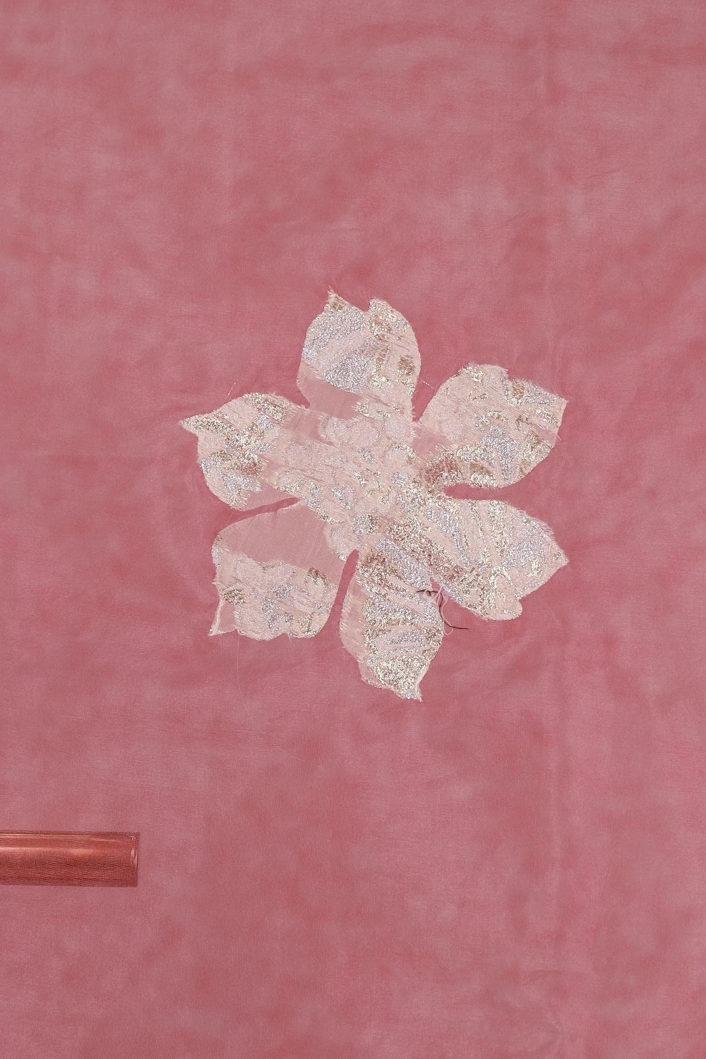 Pastel Pink Organza Saree
