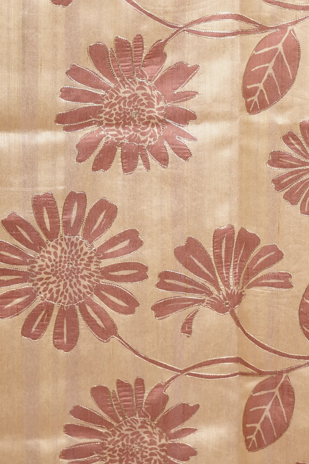 Pastel Pink Semi Tussar Saree