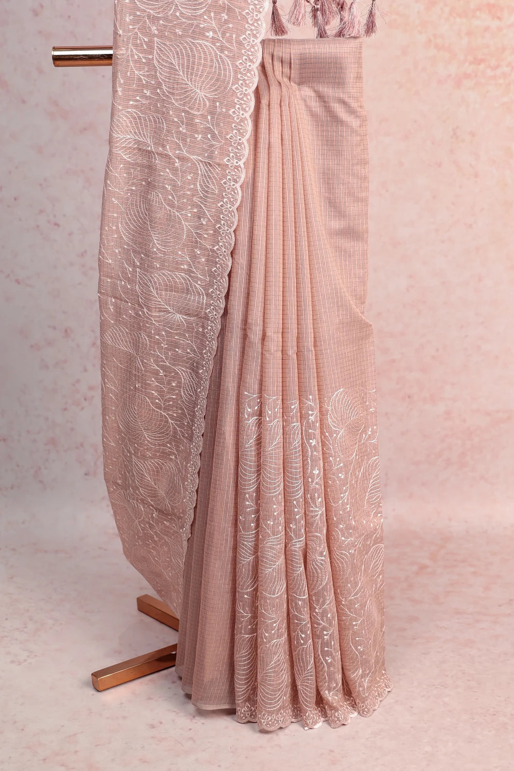 Peach Kota Saree