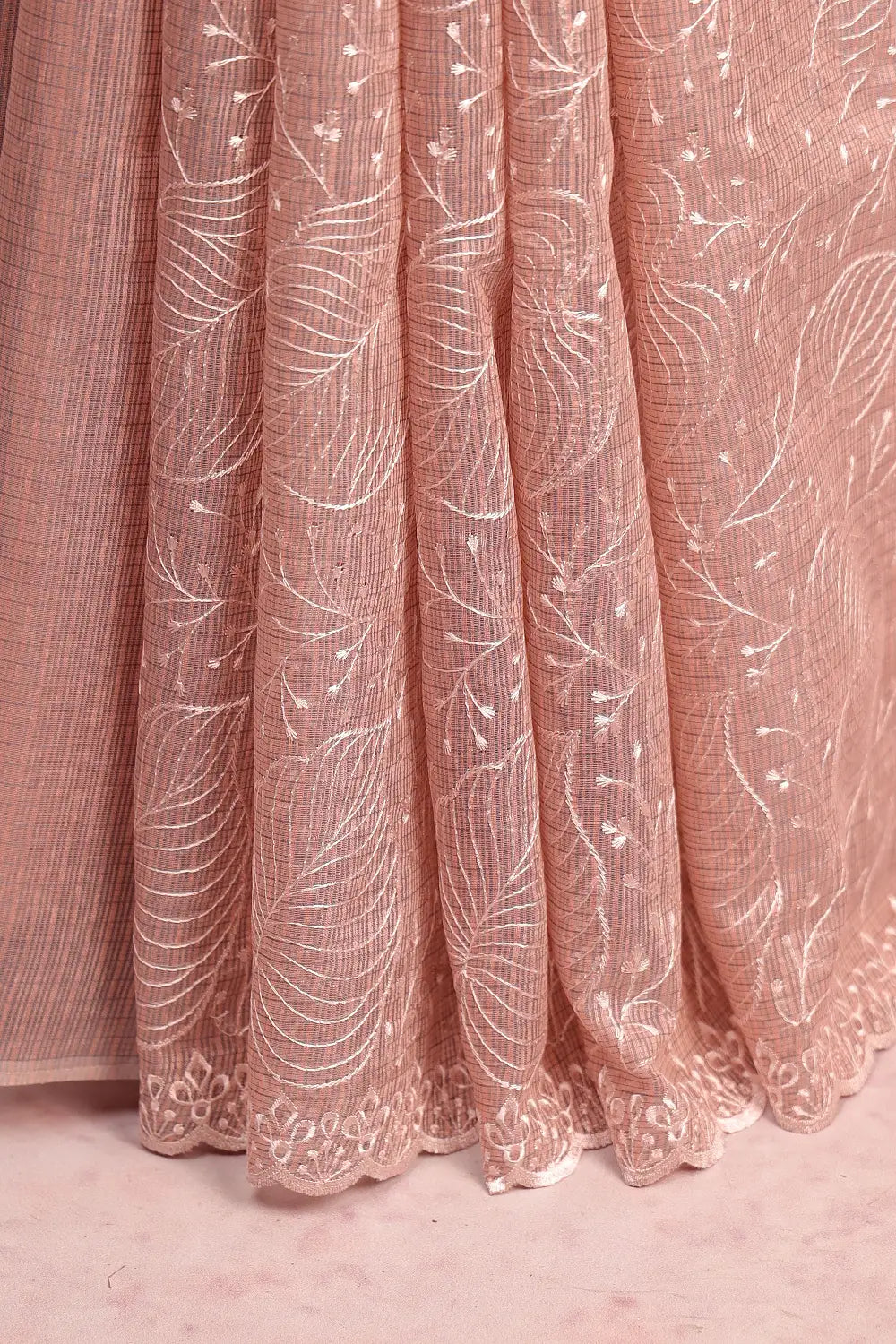 Peach Kota Saree