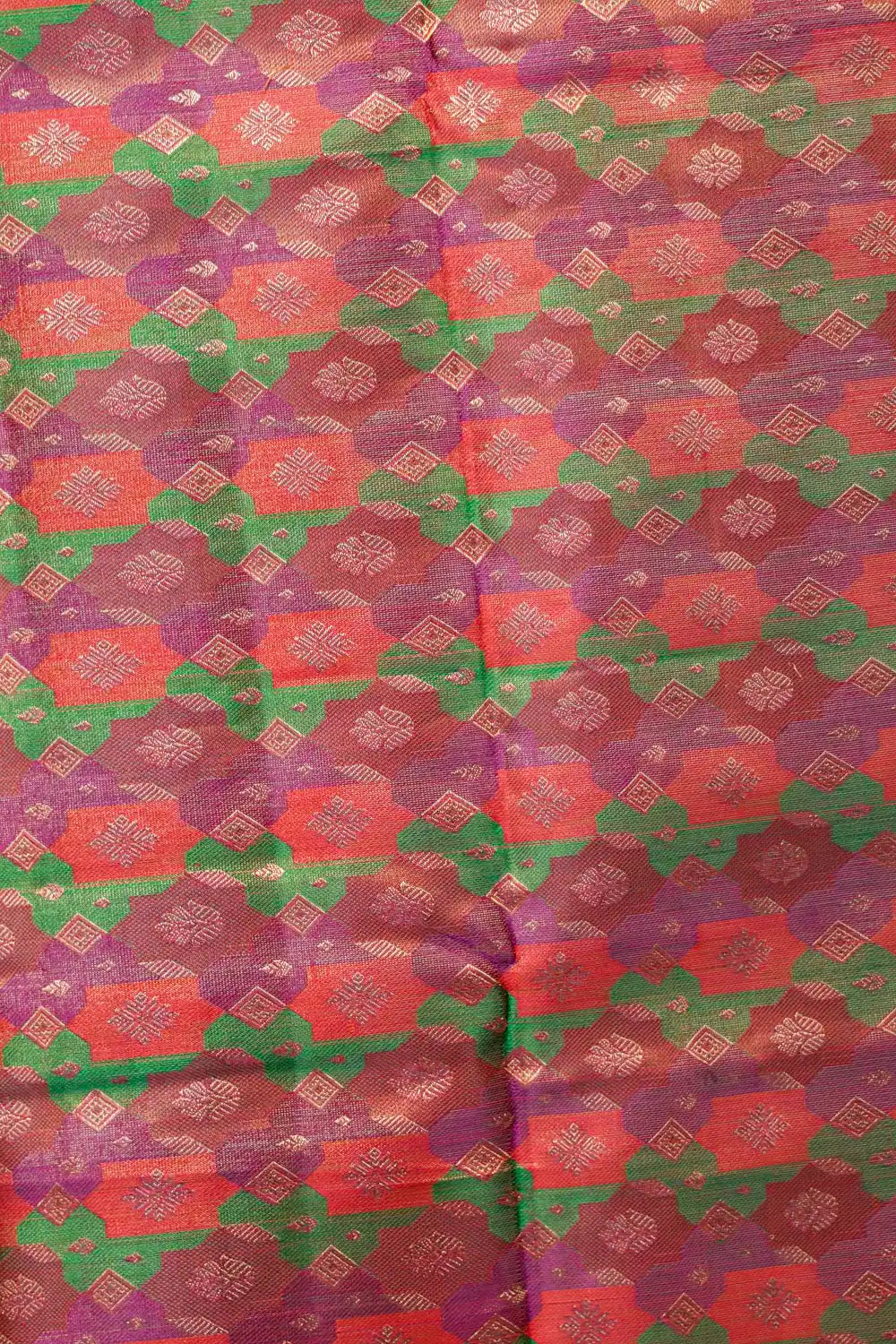 Peach Orange Color Kancheepuram Silk Saree - Seematti