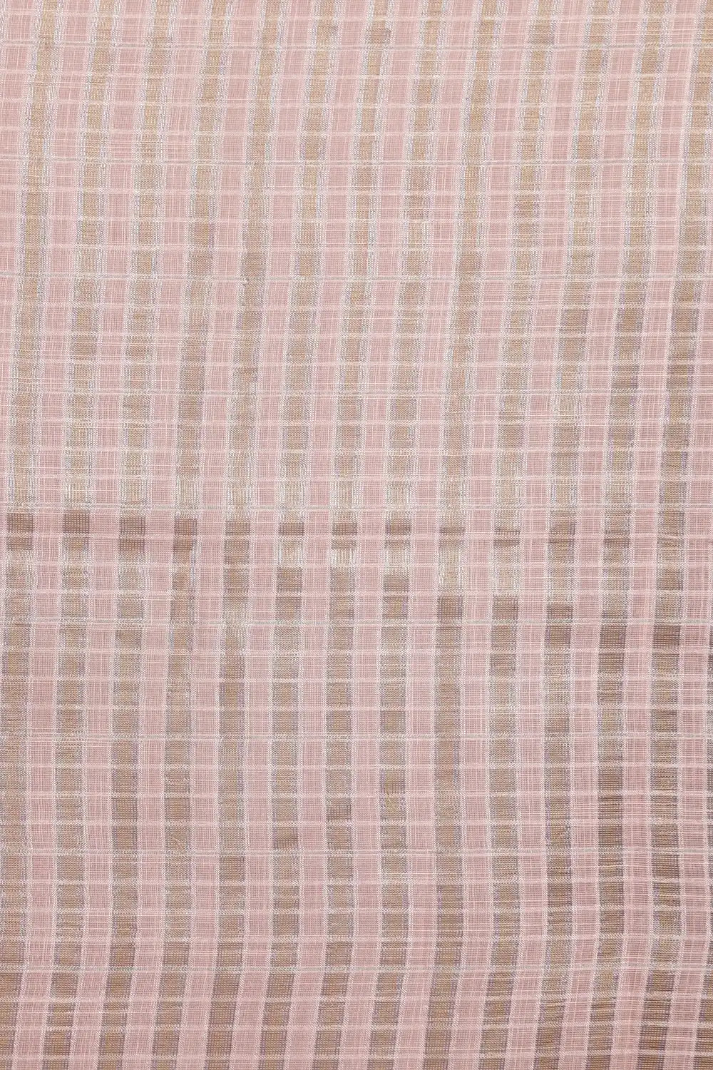 Peach Semi Linen Saree - Seematti