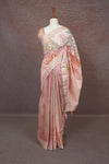 Peach Semi Linen Saree - Seematti