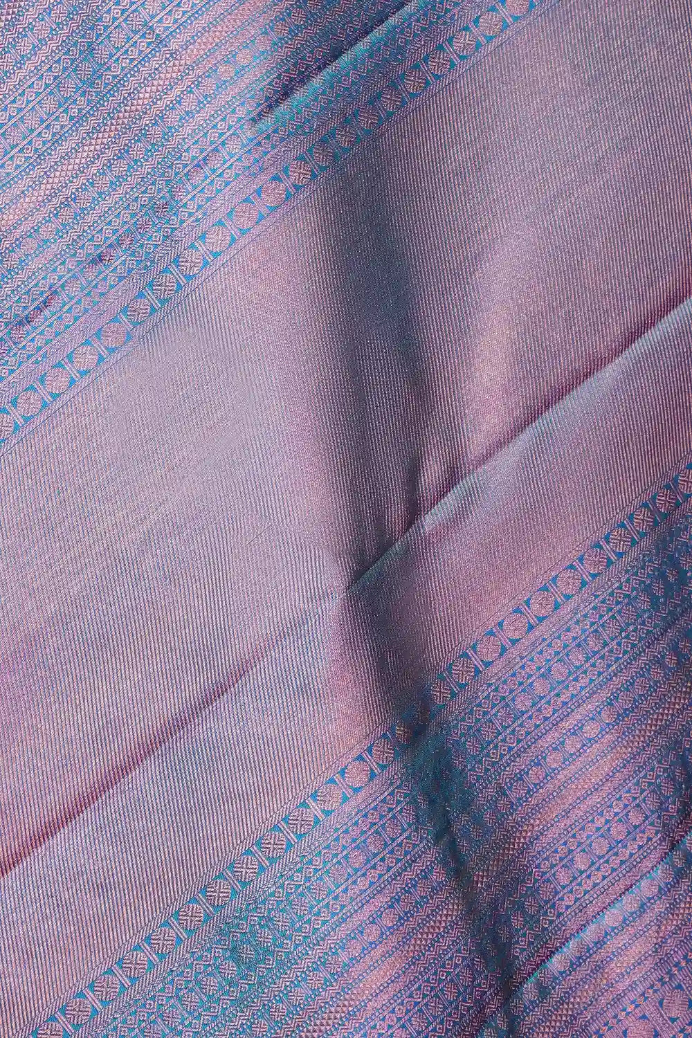 Peacock Blue Kancheepuram Silk Saree