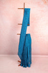 Peacock Blue Organza Saree