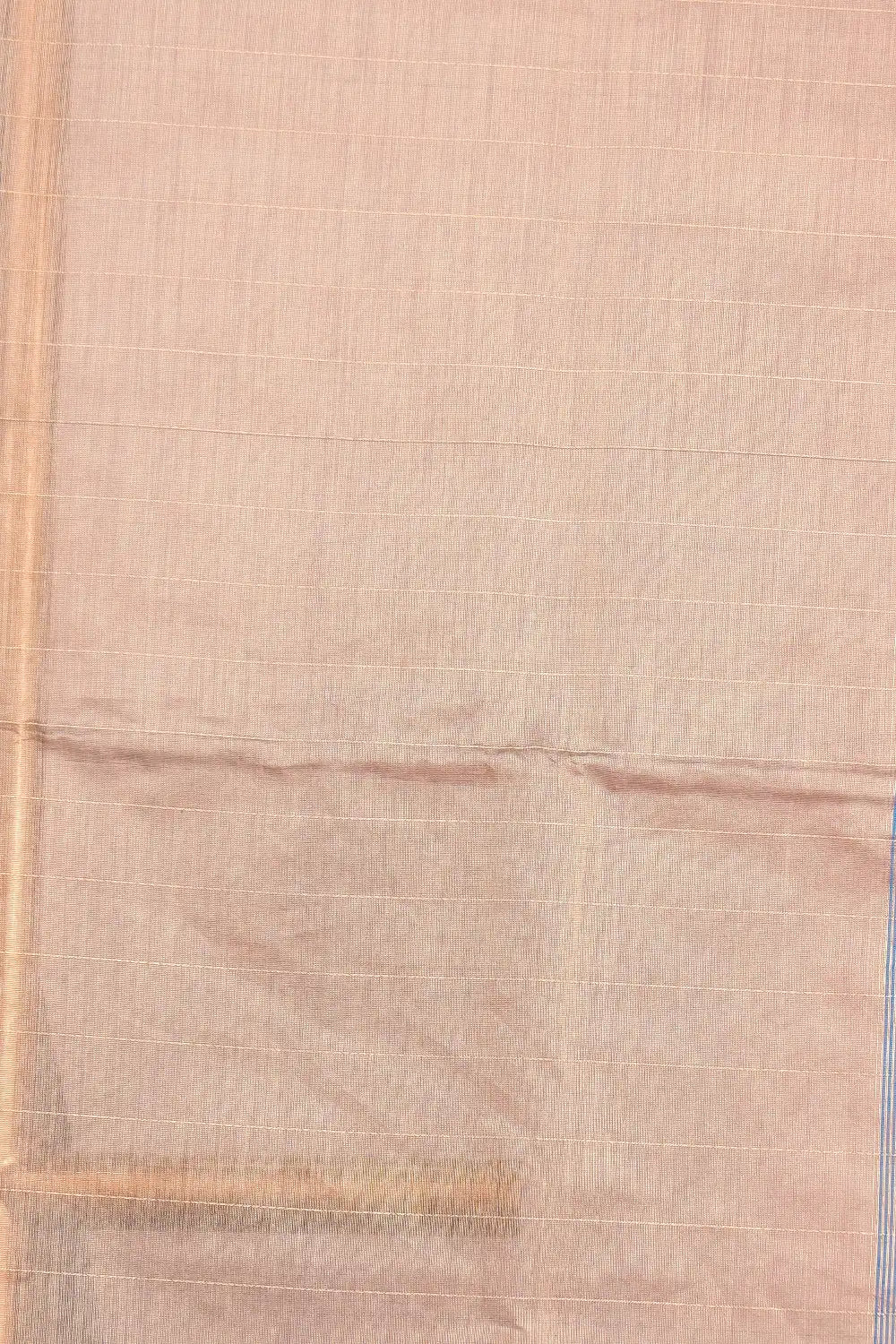 Peacock Blue Semi Chanderi Saree