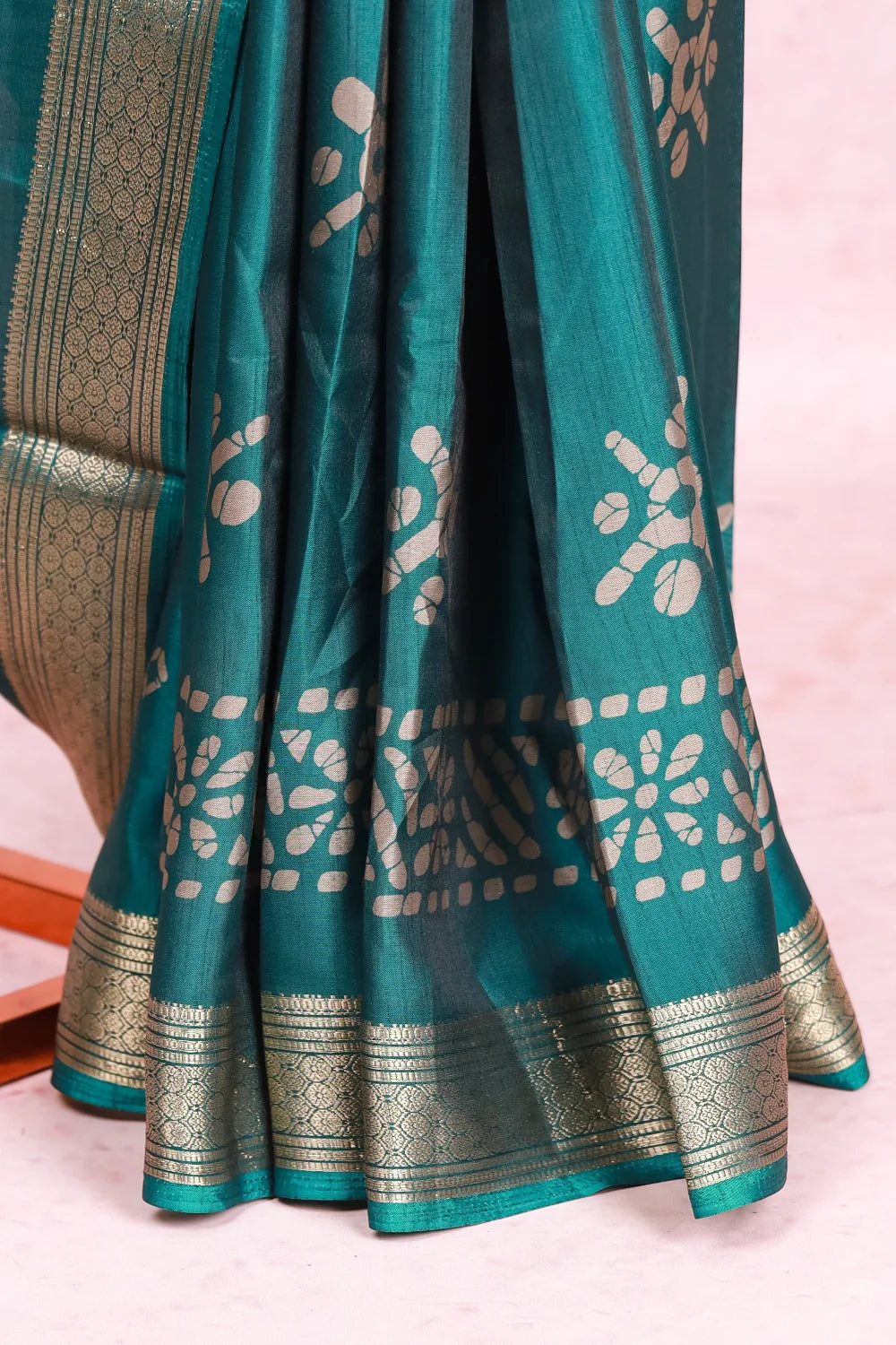 Peacock Green Silky Kota Saree