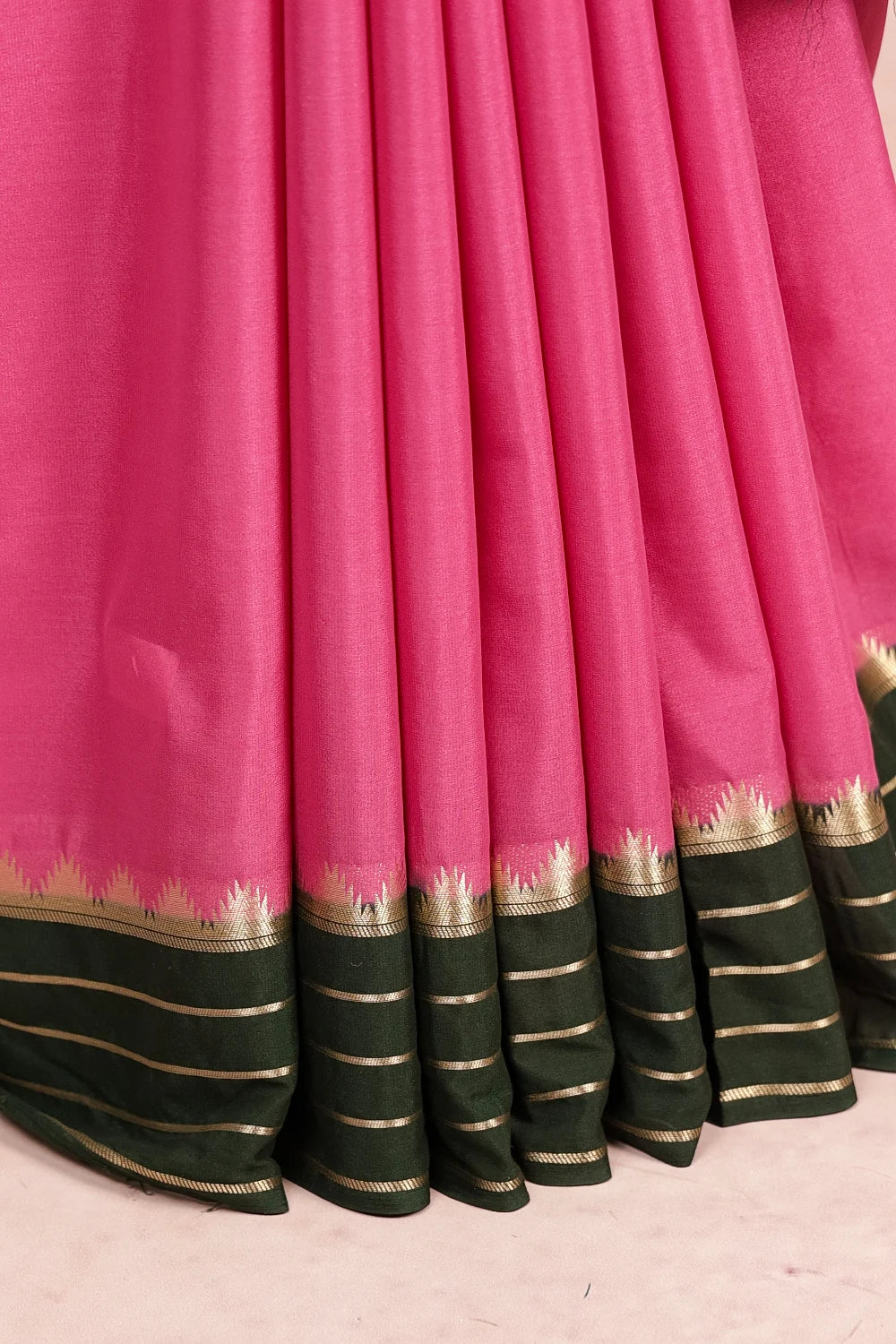 Pink Chiffon Saree