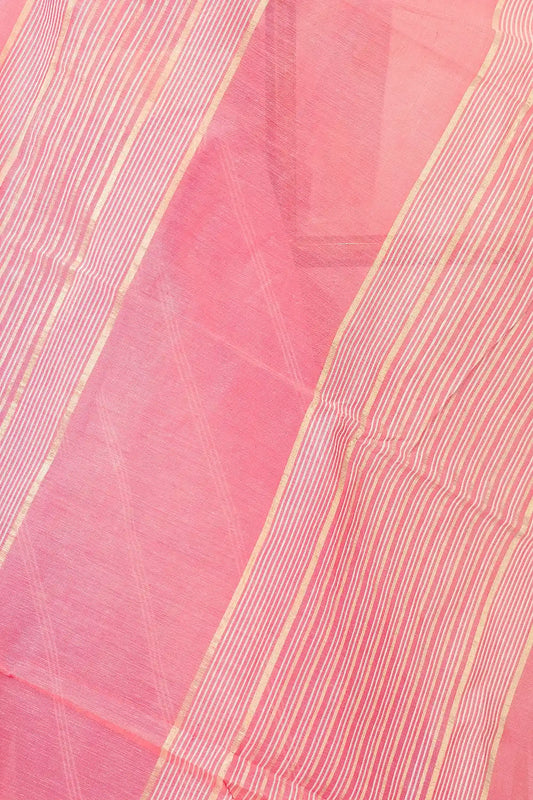 Pink Cotton Saree