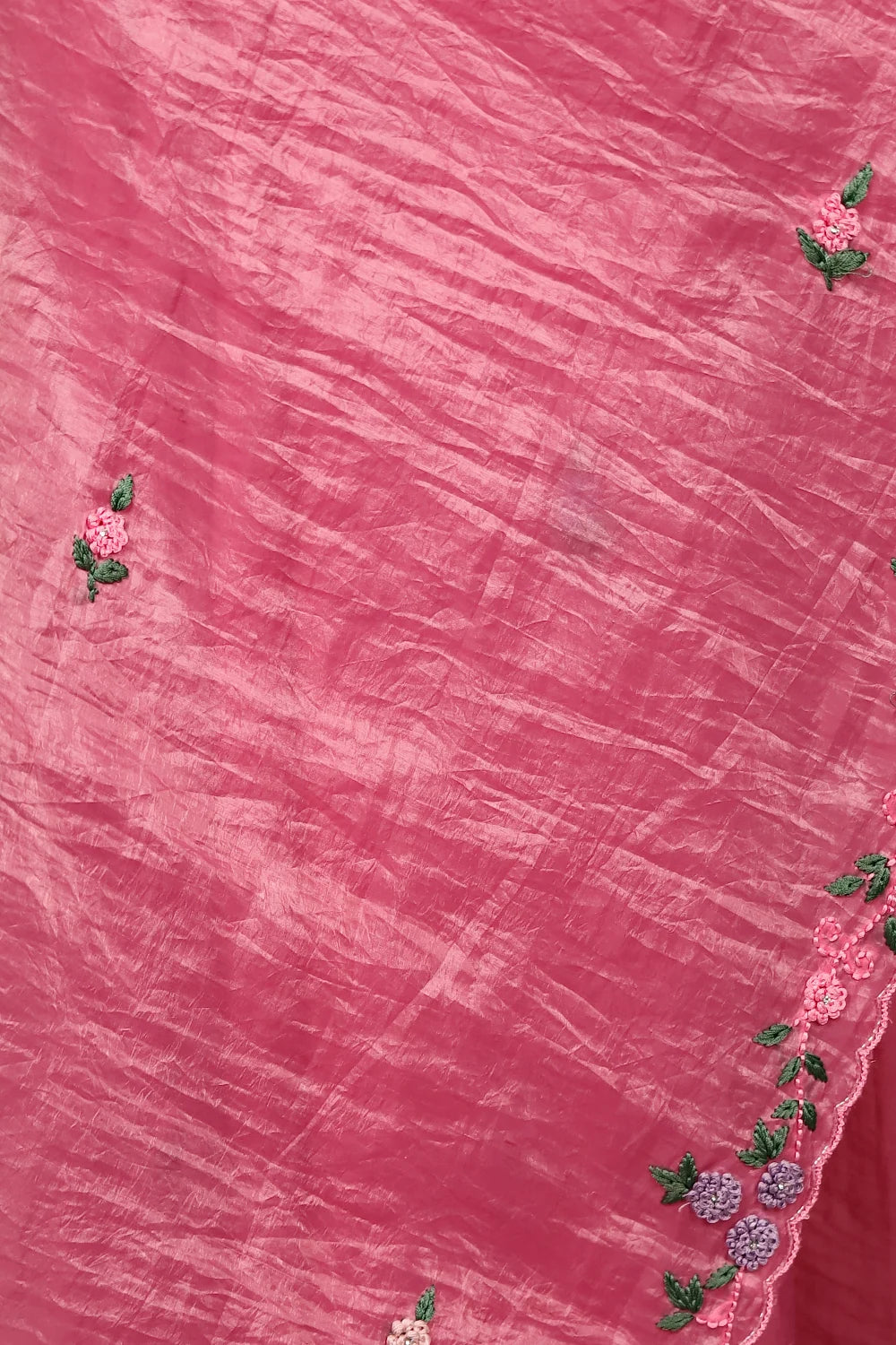 Pink Crush Organza Saree