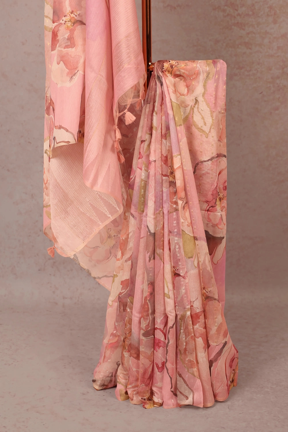 Pink Fancy Chanderi Saree