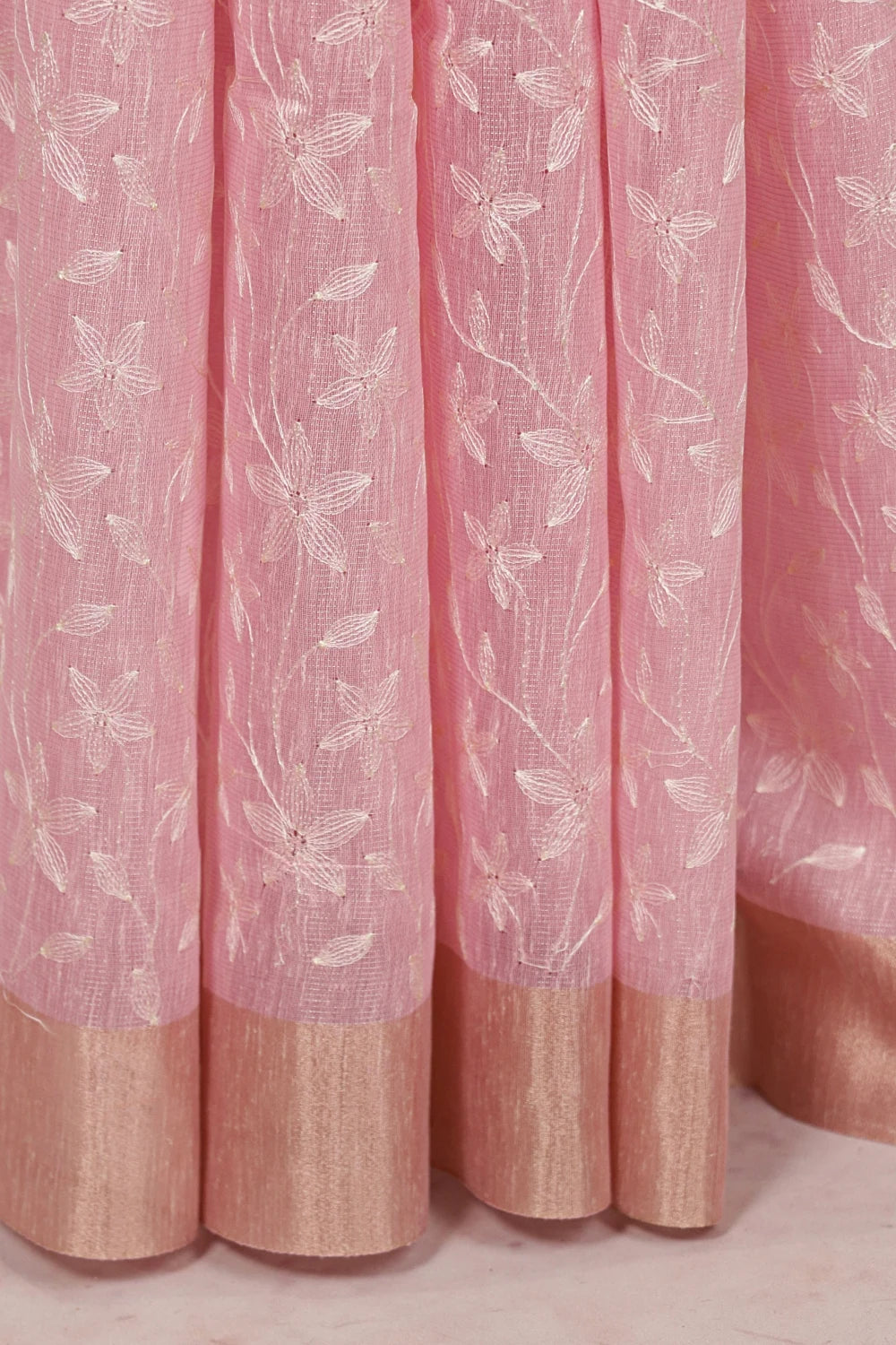 Pink Semi Tissue Saree - Seematti