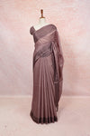 Pinkish Grey Semi Tussar Saree - Seematti