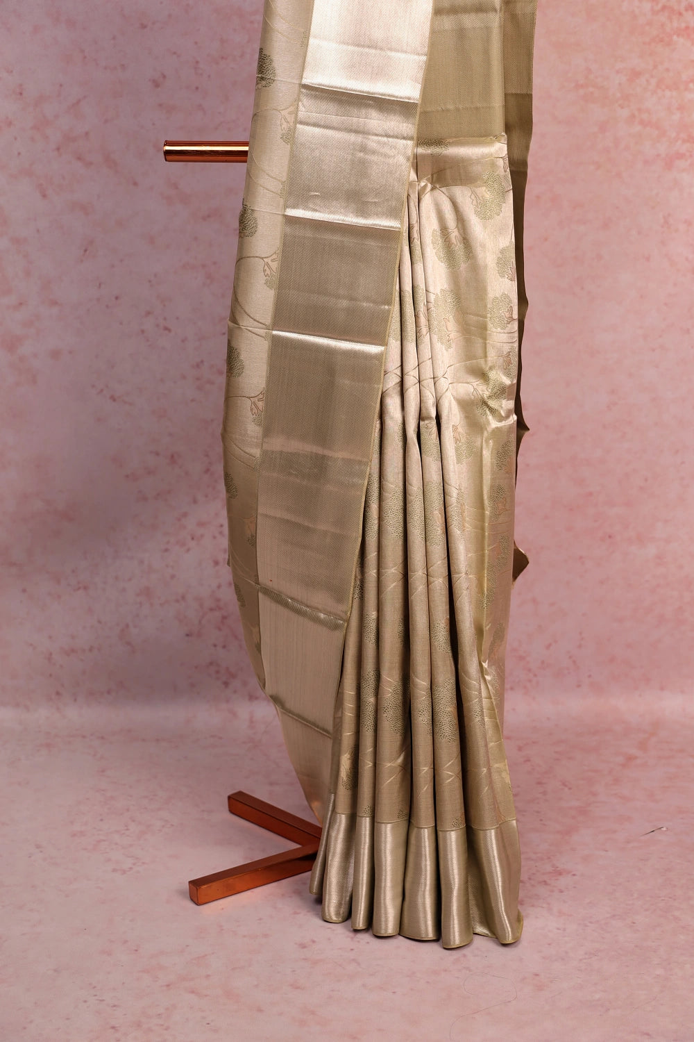Pista Green Kancheepuram Silk Saree