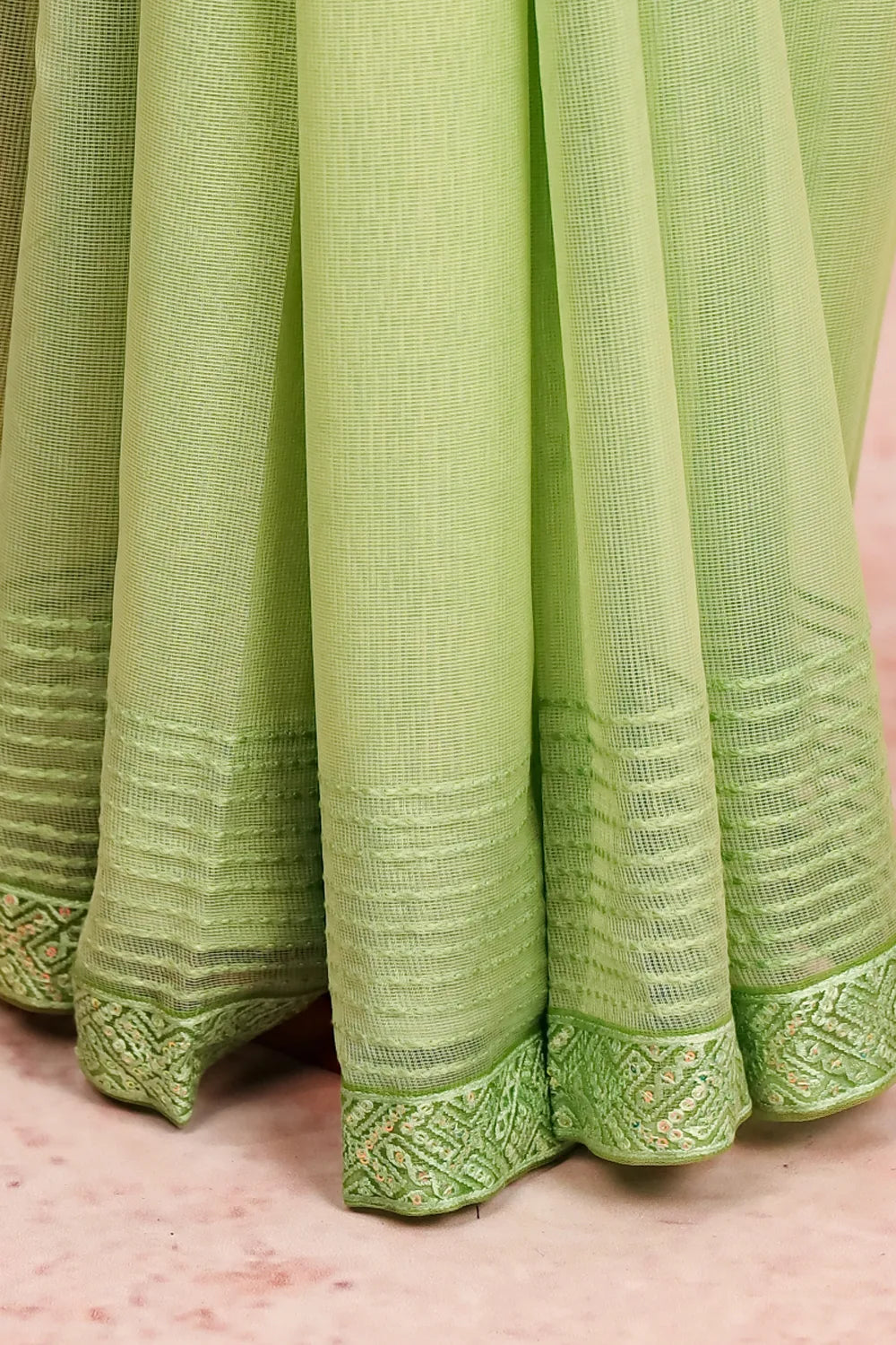 Pista Green Kota Saree
