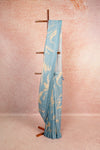 Powder Blue Semi Linen Saree
