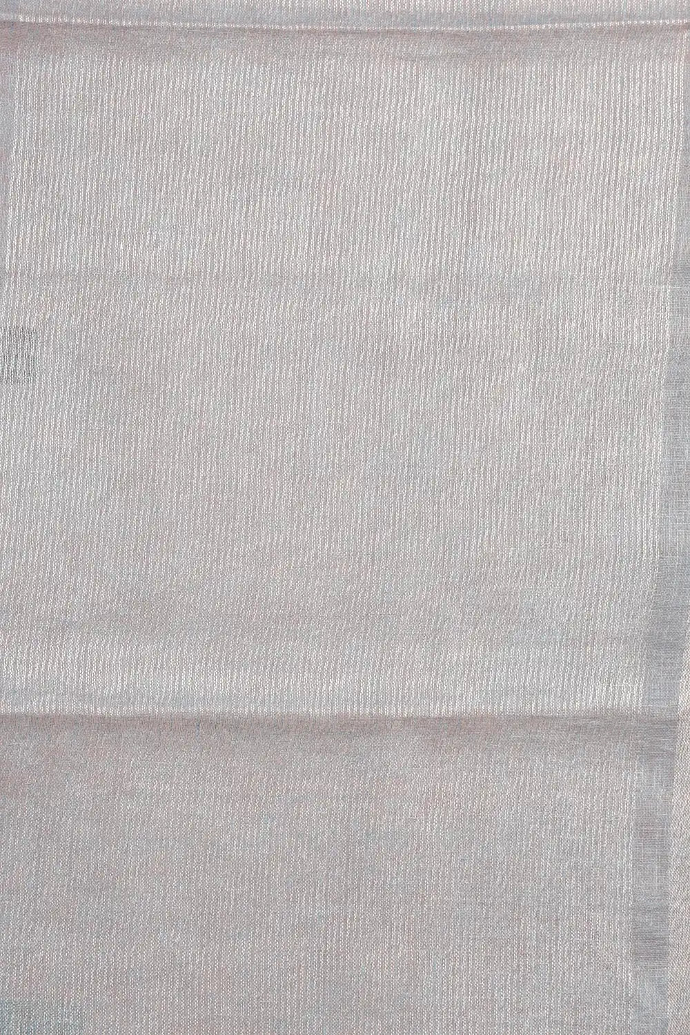 Powder Blue Semi Linen Saree