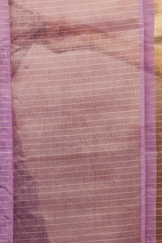 Purple Cotton Silk Saree