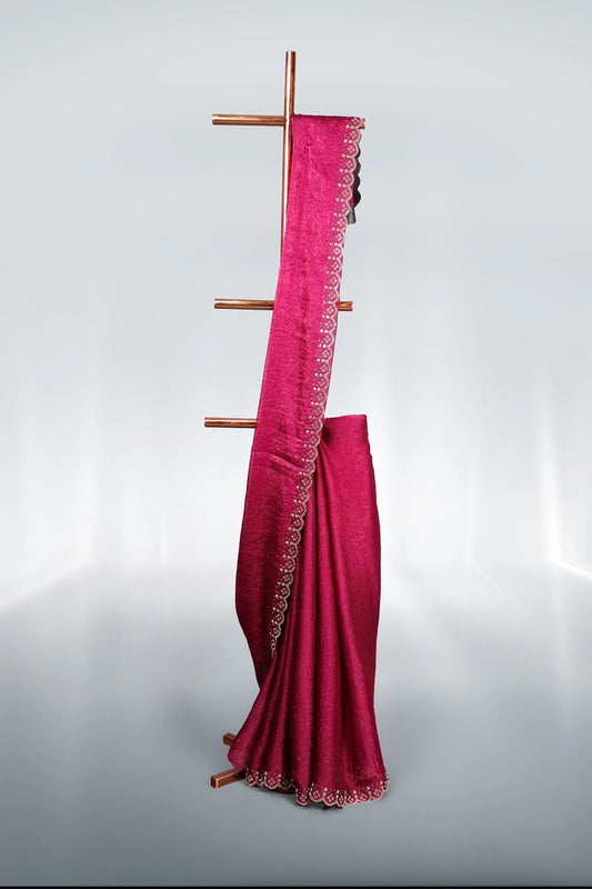 Purple Crush Organza Saree