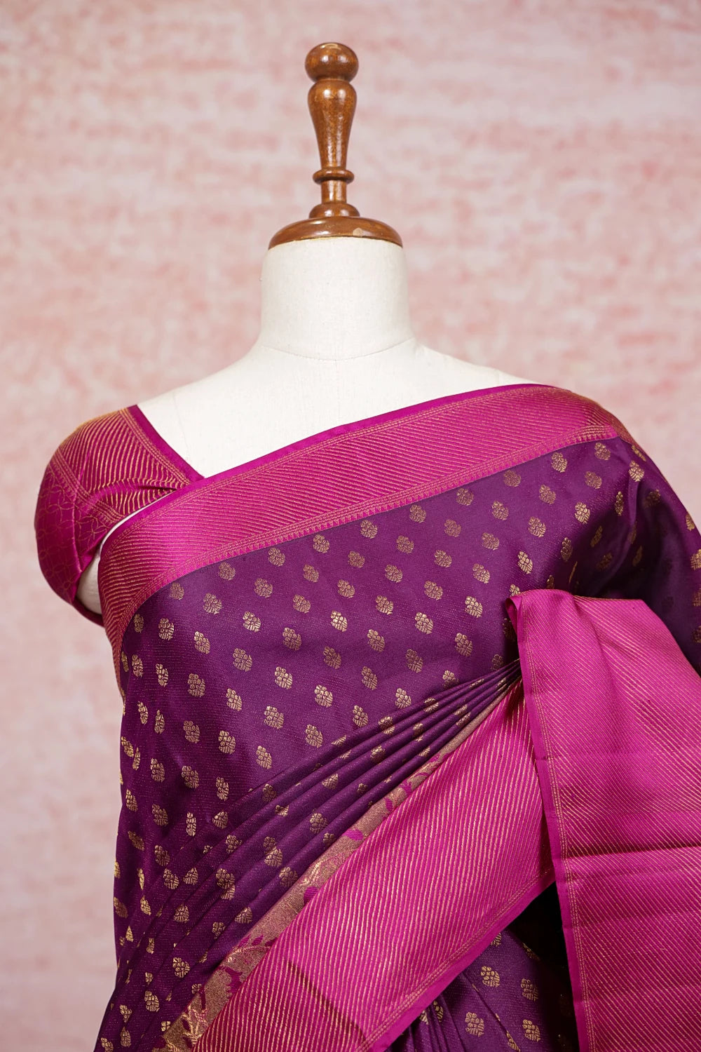Purple Kancheepuram Silk Saree - Seematti