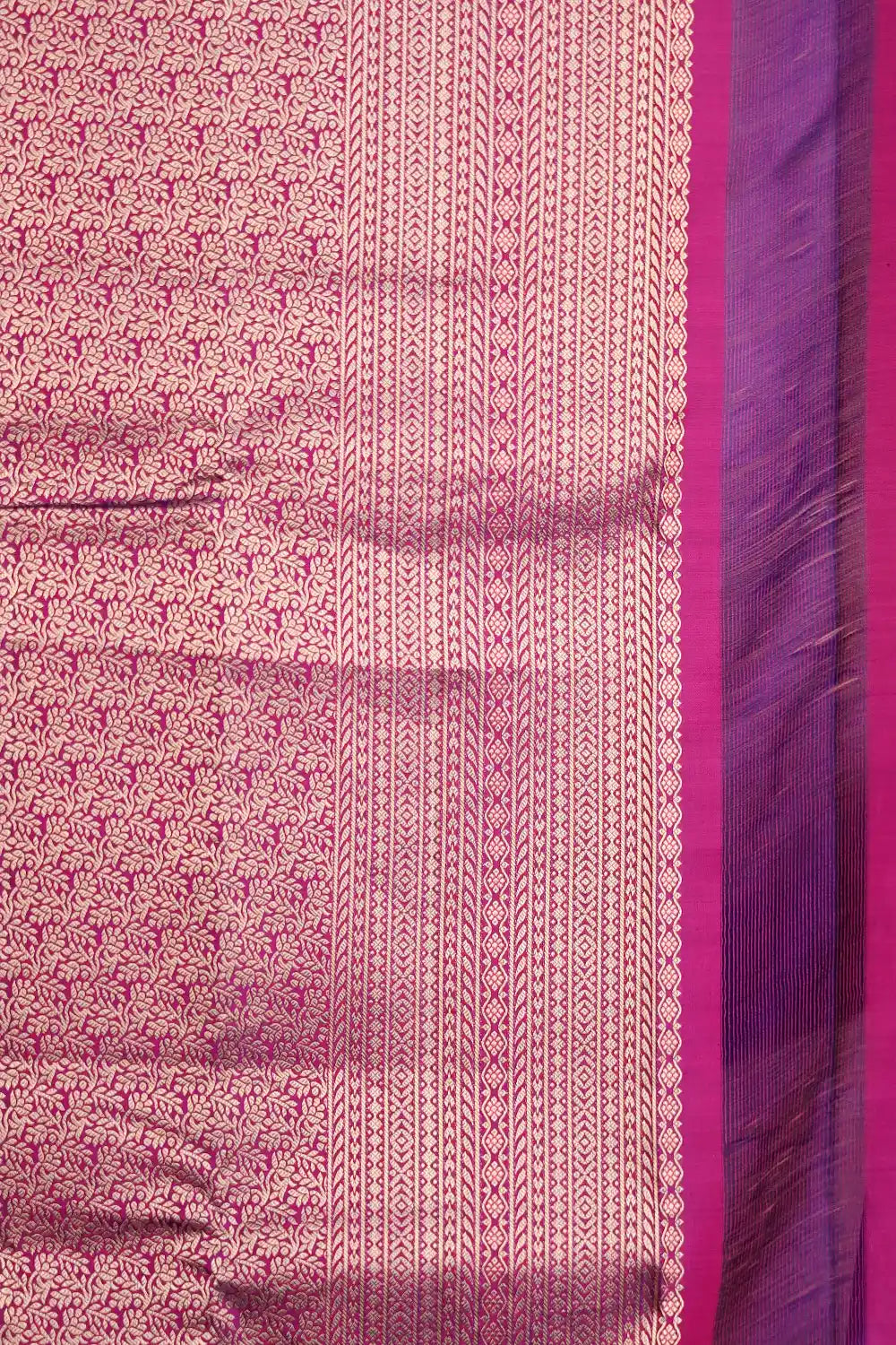 Purple Kancheepuram Soft Silk Saree
