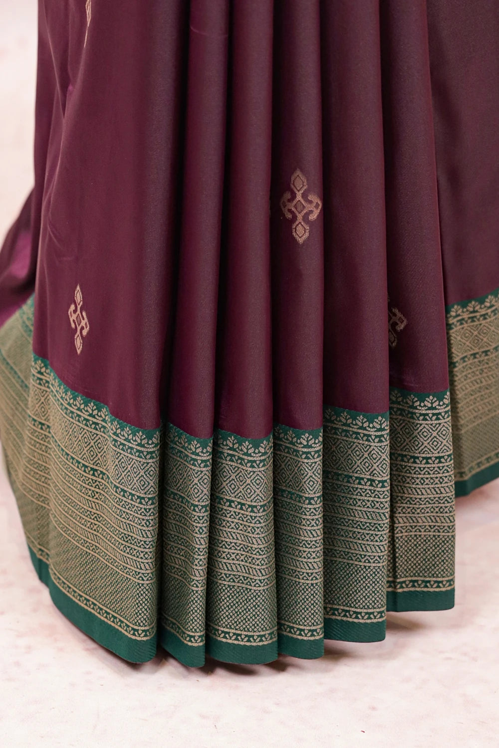 Purple Semi Silk Saree - Seematti