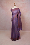Purple Semi Tussar Saree - Seematti