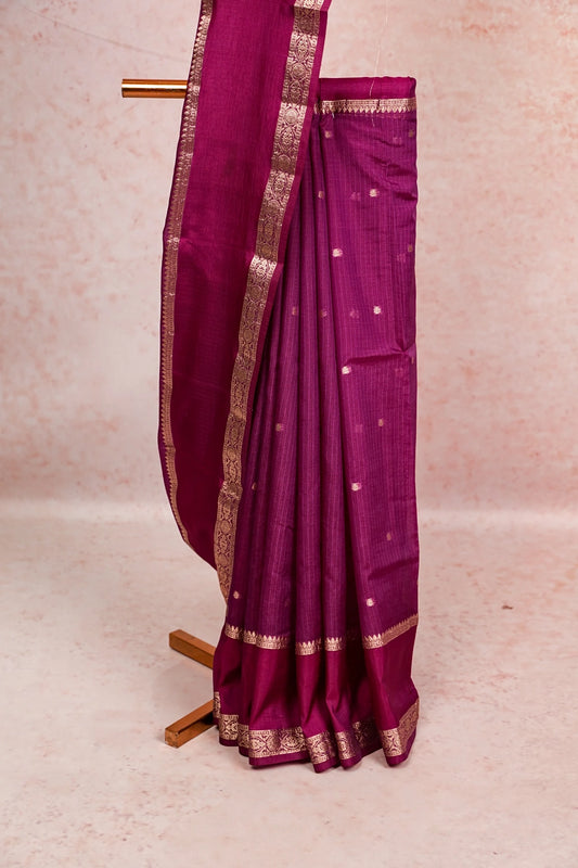 Purple Silky Kota Saree