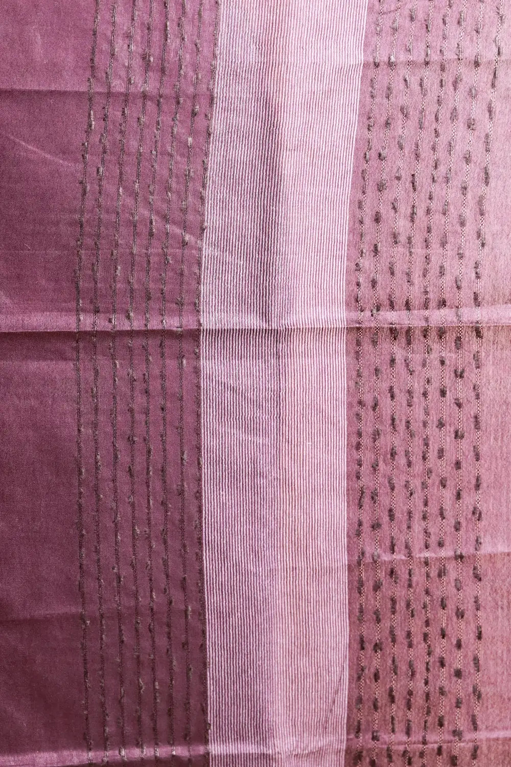 Purple Violet Semi Tussar Saree