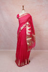Rani Pink Cotton Saree - Seematti